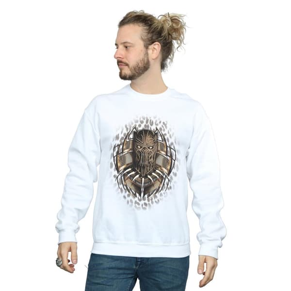 Marvel Mens Black Panther Gold Killmonger Sweatshirt