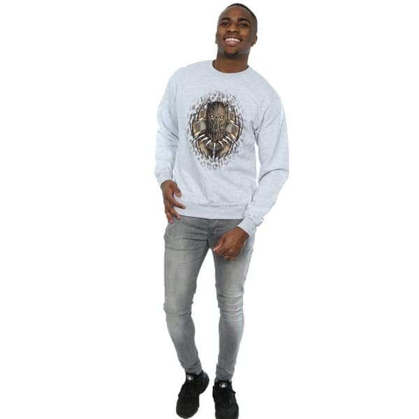 Marvel Mens Black Panther Gold Killmonger Sweatshirt