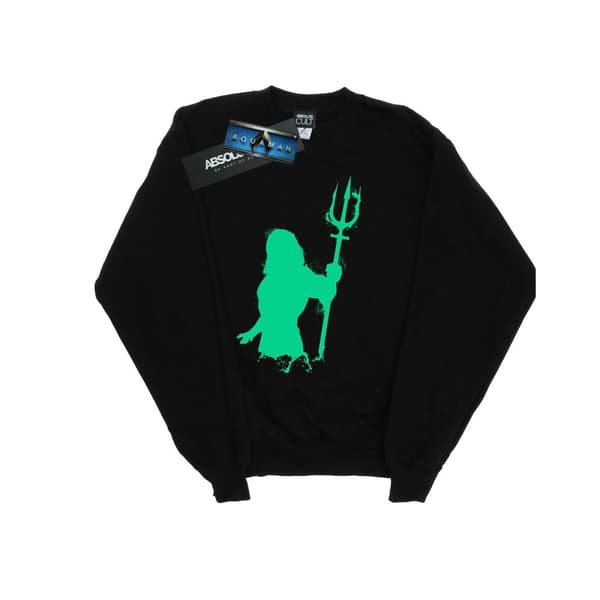 DC Comics Pojkar Aquaman Aqua Silhouette Sweatshirt