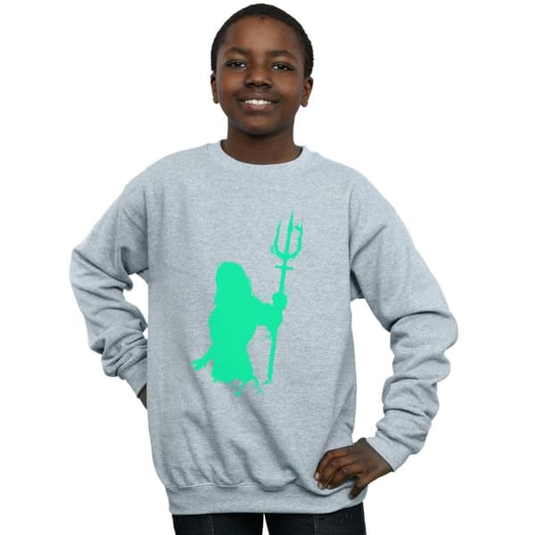 DC Comics Pojkar Aquaman Aqua Silhouette Sweatshirt