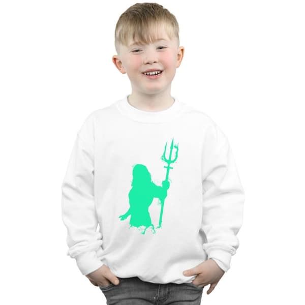 DC Comics Pojkar Aquaman Aqua Silhouette Sweatshirt