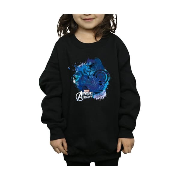 Marvel Girls Captain America Montage Sweatshirt