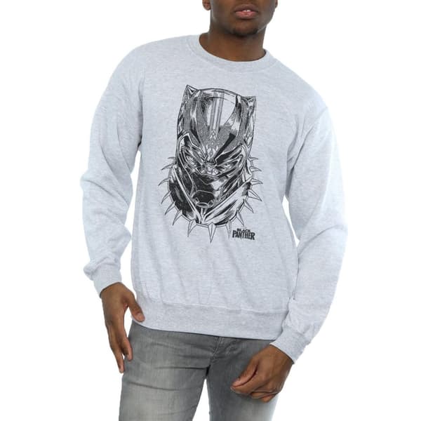 Marvel Black Panther Spray Headshot Sweatshirt för herrar