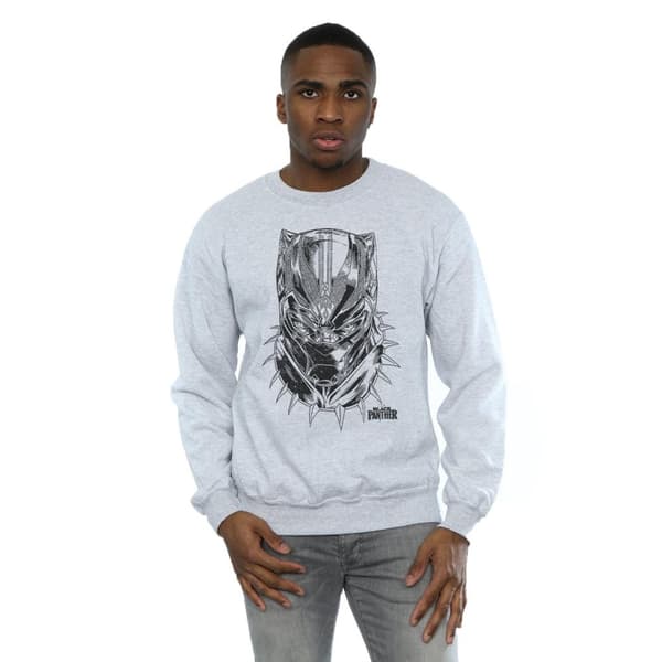 Marvel Black Panther Spray Headshot Sweatshirt för herrar