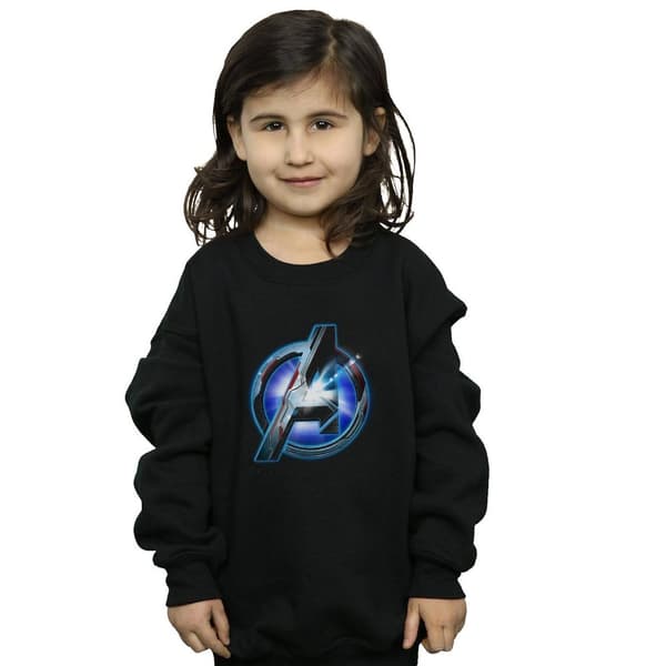 Marvel Sweatshirt med glödande logotyp för flickor Avengers Endgame