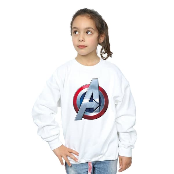 Marvel Sweatshirt med Avengers 3D-logotyp för flickor