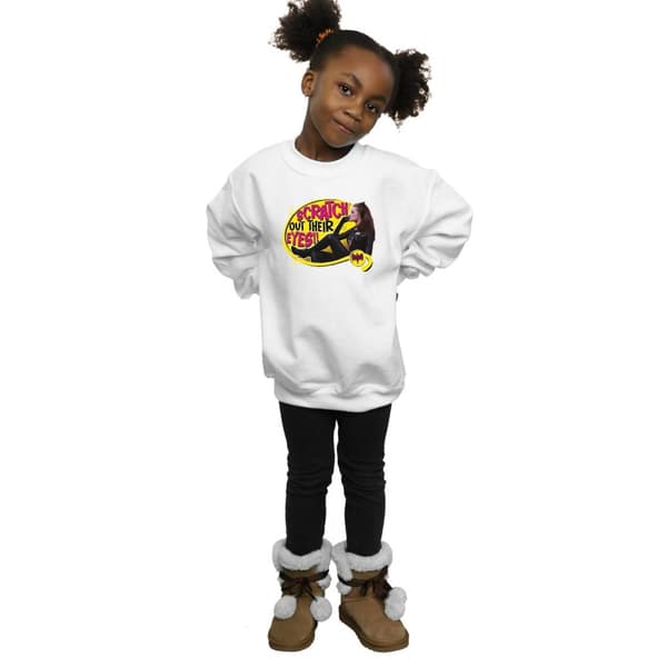 DC Comics Girls Batman TV Series Catwoman Scratch Sweatshirt