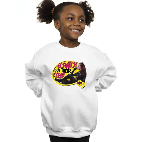 DC Comics Girls Batman TV Series Catwoman Scratch Sweatshirt