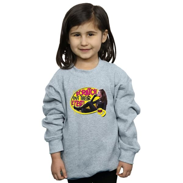 DC Comics Girls Batman TV Series Catwoman Scratch Sweatshirt