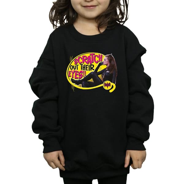 DC Comics Girls Batman TV Series Catwoman Scratch Sweatshirt