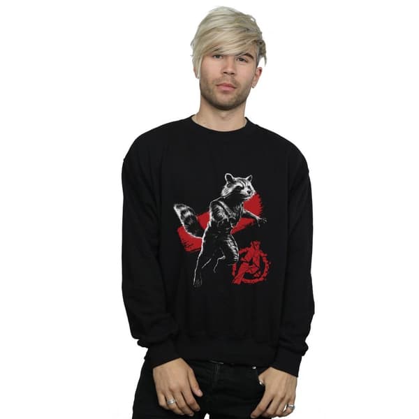 Marvel Mens Avengers Endgame Mono Rocket Sweatshirt