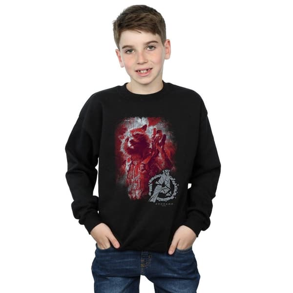 Marvel Pojkar Avengers Endgame Rocket Borstad Sweatshirt