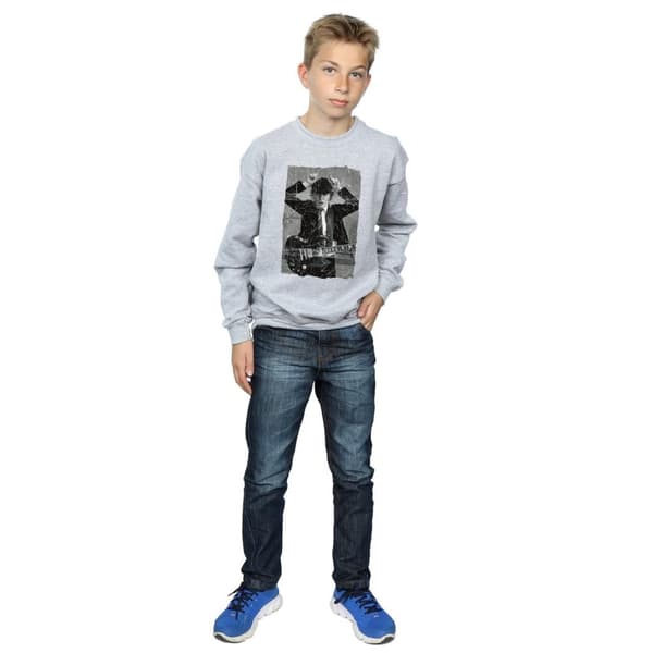 AC/DC Boys Angus Young Distressed Photo Sweatshirt