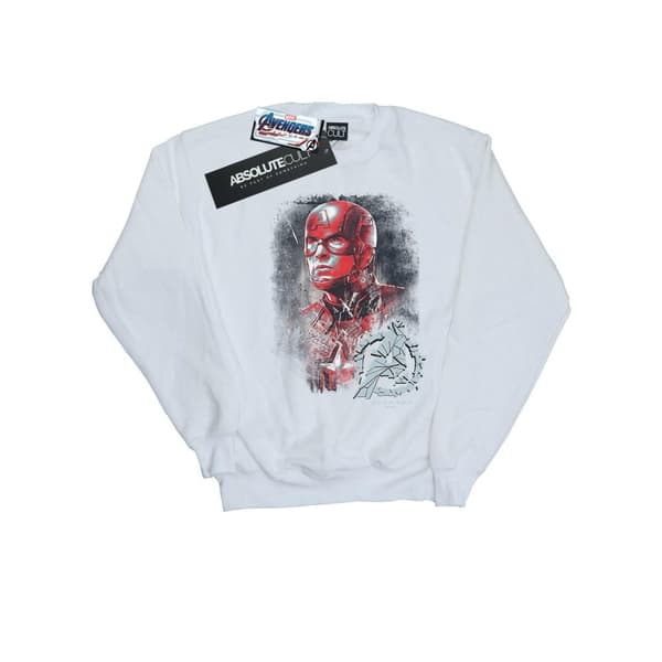 Marvel Mens Avengers Endgame Captain America Borstad Sweatshirt