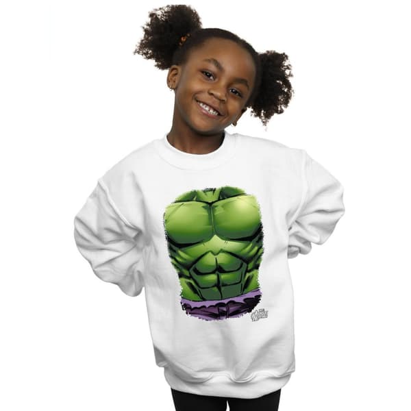 Marvel Girls Hulk Chest Burst Sweatshirt