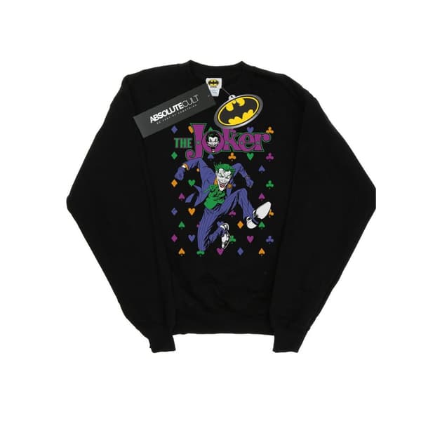 DC Comics Mens Batman Joker Cards Jump Sweatshirt