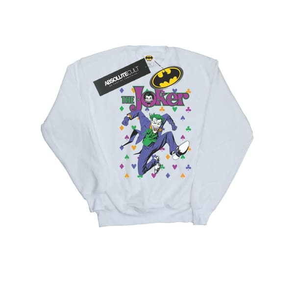 DC Comics Mens Batman Joker Cards Jump Sweatshirt