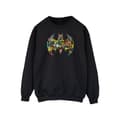 Miniatyrbilde 1 av 3: DC Comics Mens Batman Batgirl Logo Collage Sweatshirt