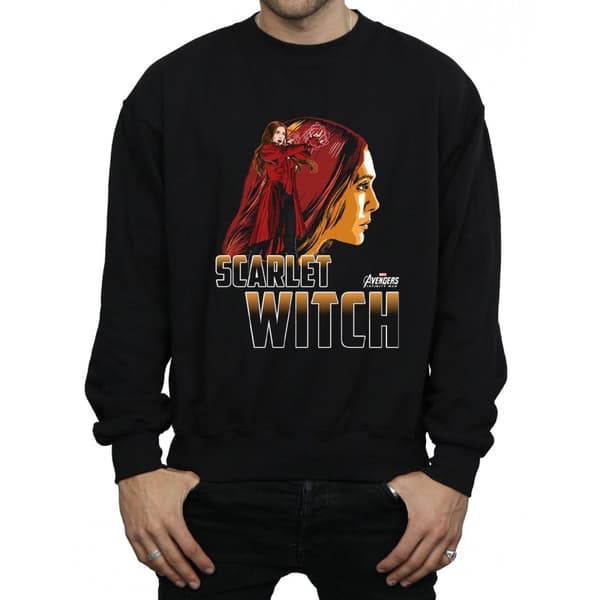 Marvel Mens Avengers Infinity War Scarlet Witch Character Sweatshirt