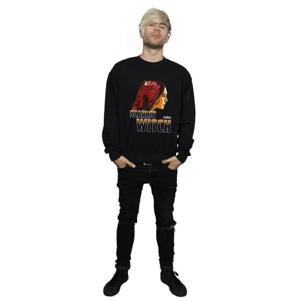Marvel Mens Avengers Infinity War Scarlet Witch Character Sweatshirt