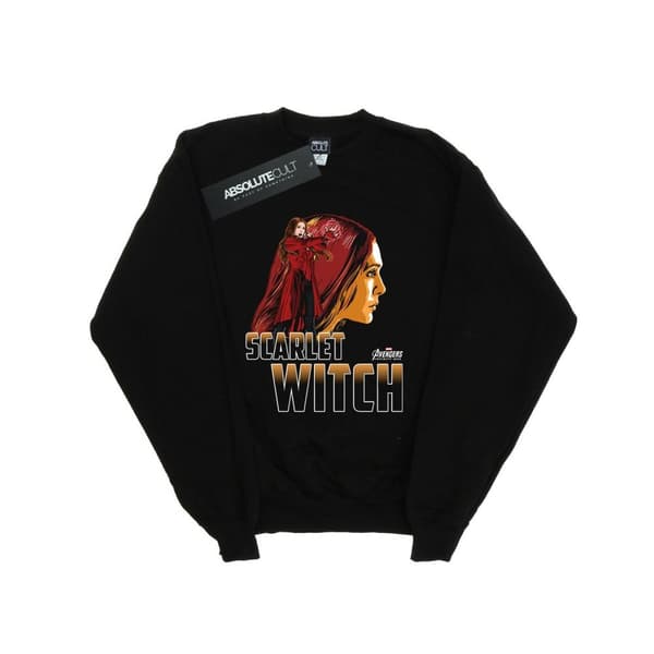 Marvel Mens Avengers Infinity War Scarlet Witch Character Sweatshirt Black S