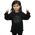 Miniatyrbild 2 av 5: Marvel Avengers Assemble A Logo Outline-tröja för flickor