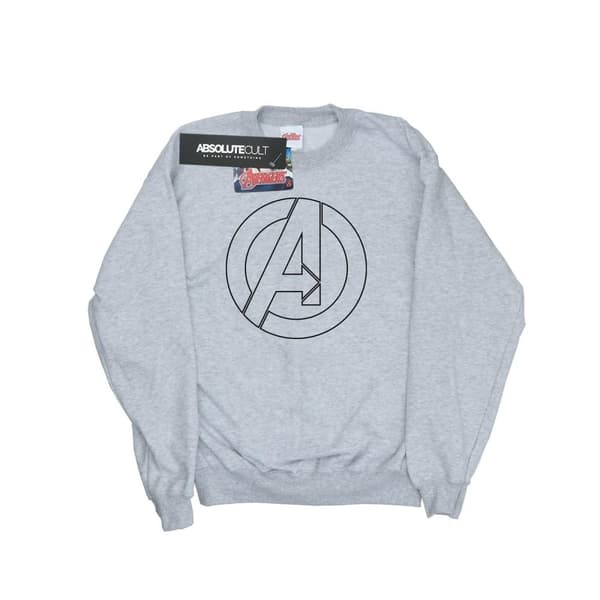 Marvel Avengers Assemble A Logo Outline-tröja för flickor