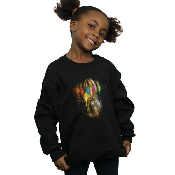 Marvel Girls Avengers Endgame Infinity Gauntlet Splatter Sweatshirt
