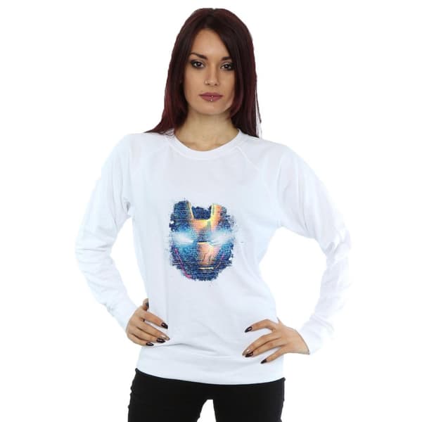 Marvel Dam/kvinnor Avengers Iron Man Sweatshirt med tryck på huvudet