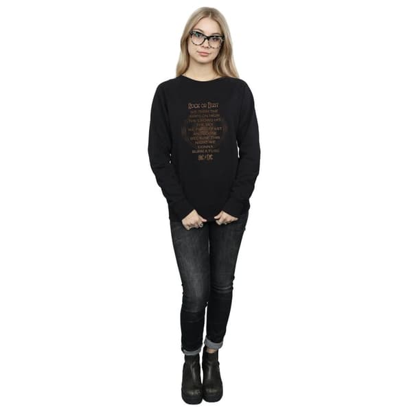AC/DC Rock Or Bust Lyrics - Sweatshirt för kvinnor/damer