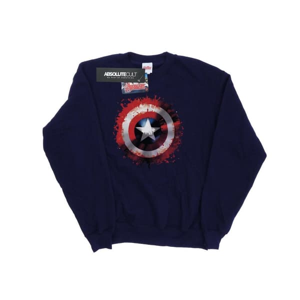 Marvel Womens/Ladies Avengers Captain America Art Shield Sweatshirt