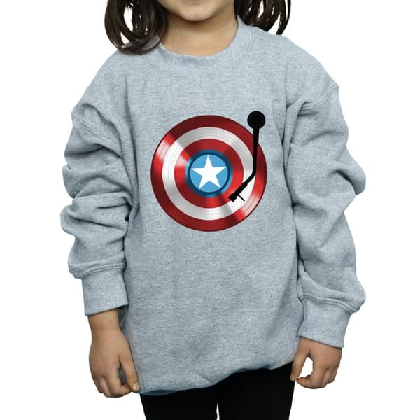 Marvel Sweatshirt för flickor Captain America Turntable