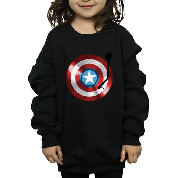 Marvel Sweatshirt för flickor Captain America Turntable