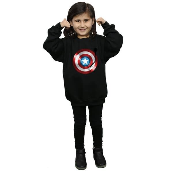 Marvel Sweatshirt för flickor Captain America Turntable
