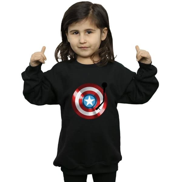 Marvel Sweatshirt för flickor Captain America Turntable