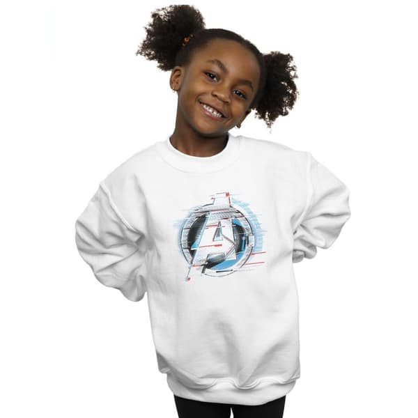 Marvel Girls Avengers Endgame Team Tech Logo Sweatshirt