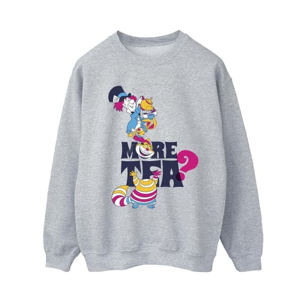 Disney Womens/Ladies Alice In Wonderland More Tea Sweatshirt Sports Grey S