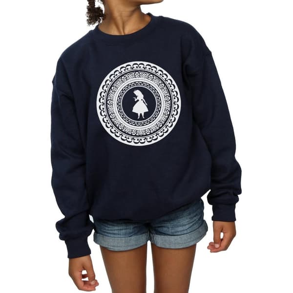 Disney Girls Alice In Wonderland Circle Sweatshirt