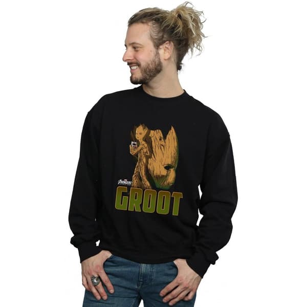 Marvel Mens Avengers Infinity War Groot Character Sweatshirt