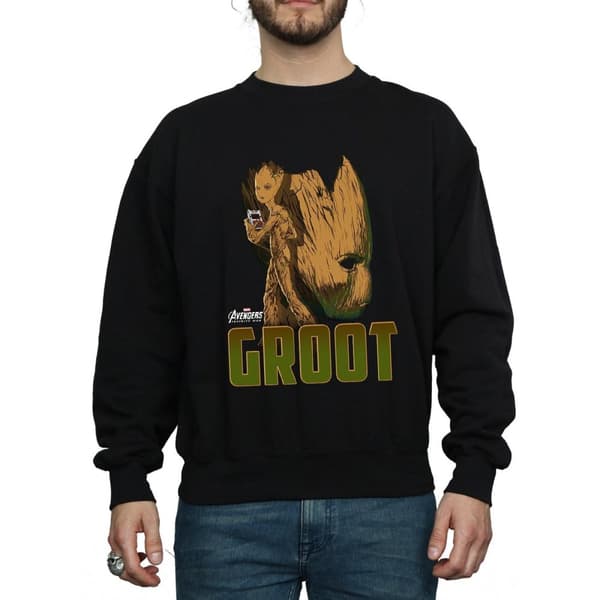 Marvel Mens Avengers Infinity War Groot Character Sweatshirt