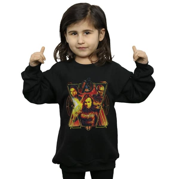 Marvel Girls Avengers Endgame Distressed Sunburst Sweatshirt
