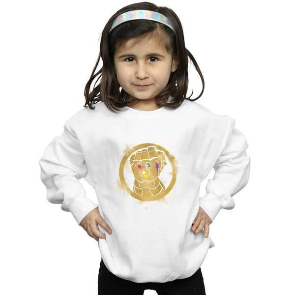 Marvel Girls Avengers Endgame Painted Infinity Gauntlet Sweatshirt