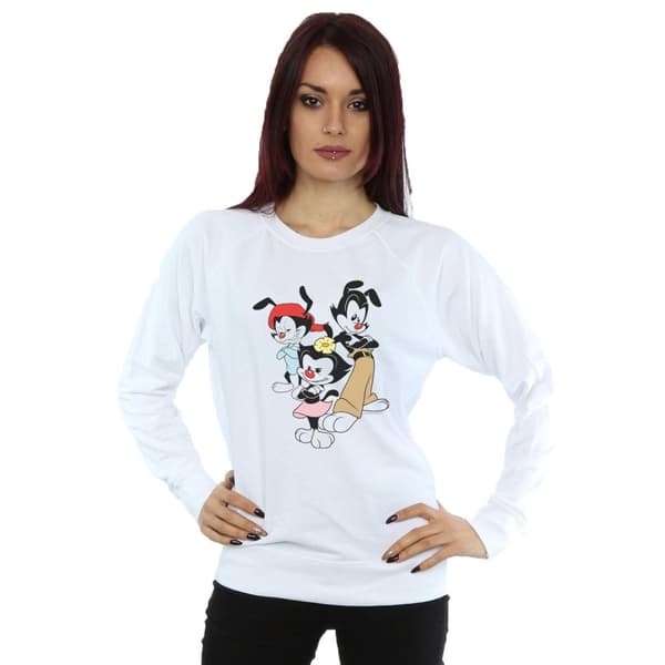 Animaniacs Womens/Ladies Dot Wakko And Yakko Sweatshirt