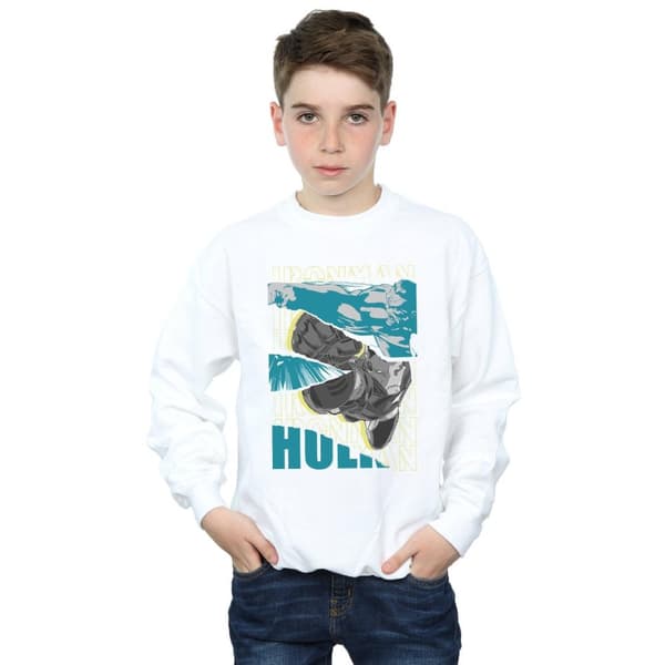 Marvel Boys Avengers Iron Man And Hulk Collage Sweatshirt