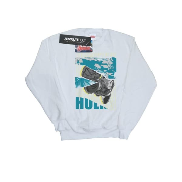 Marvel Boys Avengers Iron Man And Hulk Collage Sweatshirt
