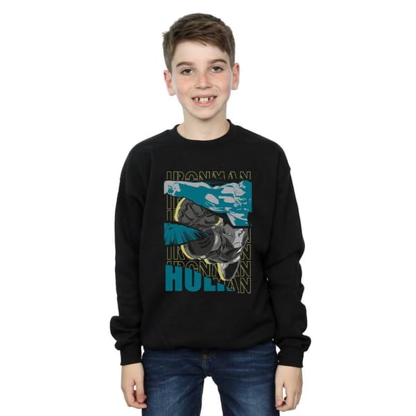 Marvel Pojkar Avengers Iron Man And Hulk Collage Sweatshirt