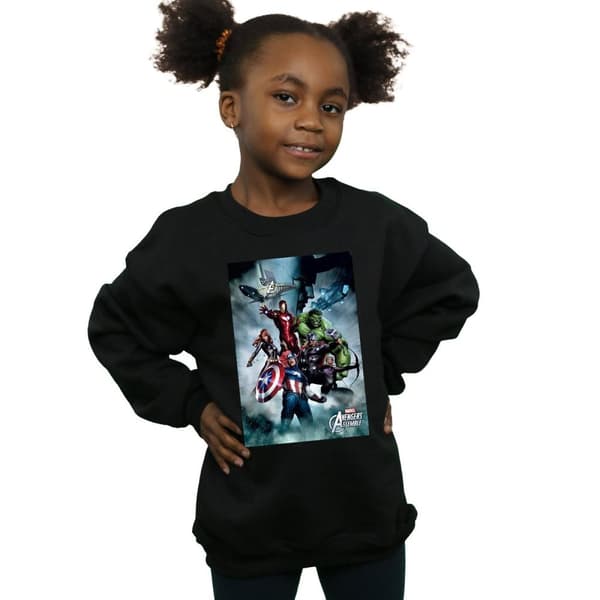 Marvel Girls Avengers Team Montage Sweatshirt