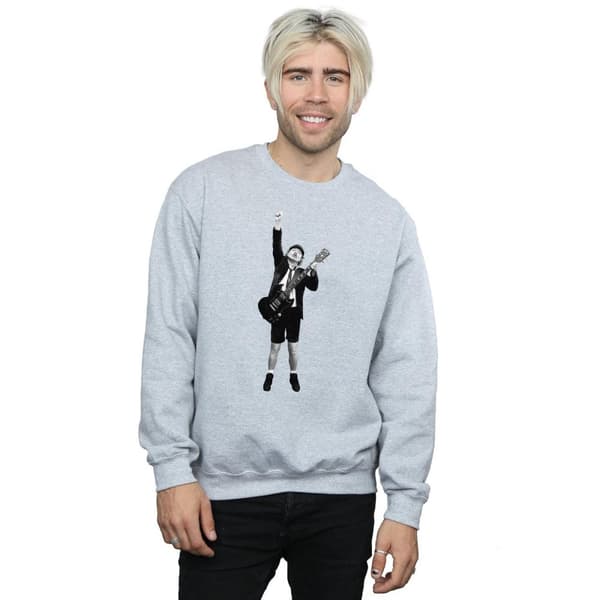 AC/DC Mens Angus Young Cut Out Sweatshirt