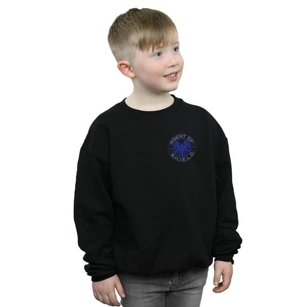 Marvel Boys Agents Of SHIELD Breast Print Sweatshirt