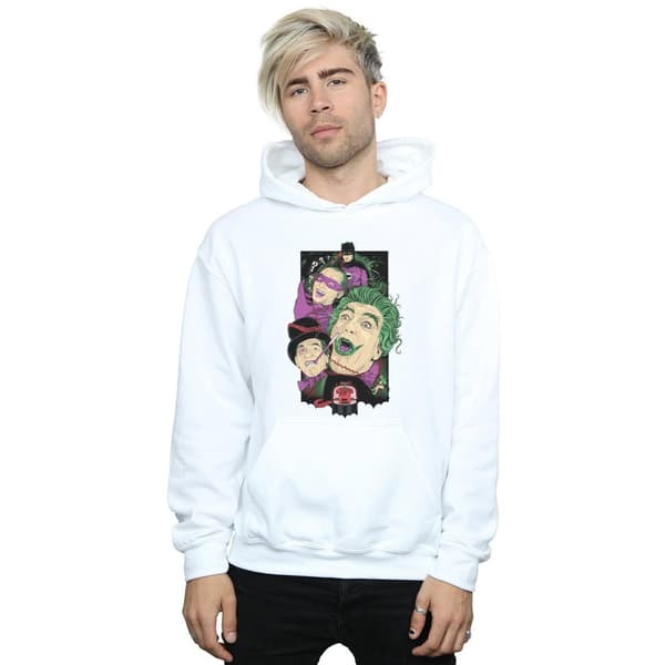 DC Comics Mens Batman TV Series Rogues Gallery Hoodie